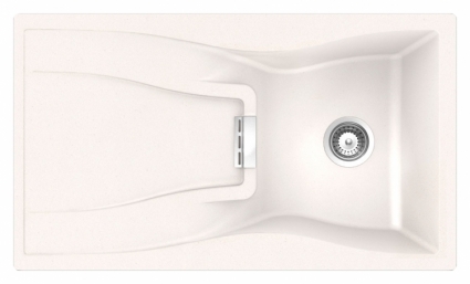 Мойка кухонная Schock Waterfall 45D (D-100) поларис матовая, прямоугольная, 86x50 см