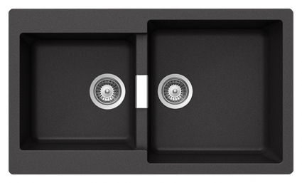 Мойка кухонная Schock Primus 90 (N-200) оникс матовая, прямоугольная, 86x50 см