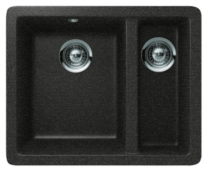Мойка кухонная Schock Quadro 60 Plus (N-150) оникс матовая, прямоугольная, 55x43 см