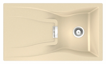 Мойка кухонная Schock Waterfall 45D (D-100) аворио матовая, прямоугольная, 86x50 см