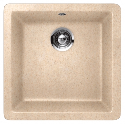 Мойка кухонная Schock Quadro 50 (N-100S) саббиа матовая, прямоугольная, 45x43 см