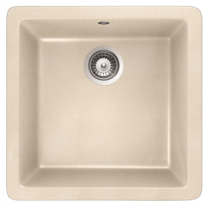 Мойка кухонная Schock Quadro 50 (N-100S) эверест матовая, прямоугольная, 45x43 см