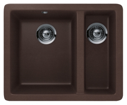 Мойка кухонная Schock Quadro 60 Plus (N-150) мокка матовая, прямоугольная, 55x43 см