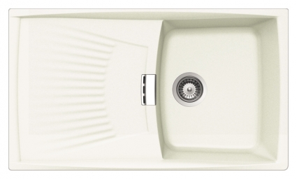 Мойка кухонная Schock Venus 50D (D-100) альпина матовая, прямоугольная, 86.2x50.2 см