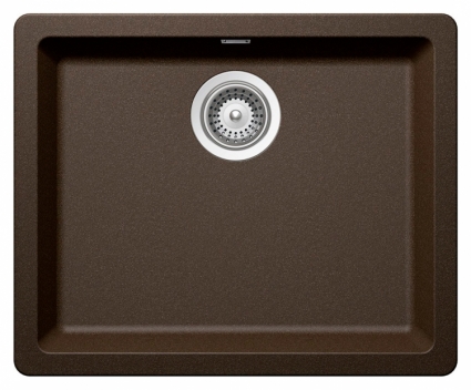 Мойка кухонная Schock Quadro 60 (N-100) мокка матовая, прямоугольная, 55x43 см