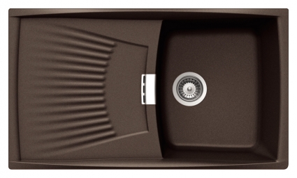 Мойка кухонная Schock Venus 50D (D-100) мокка матовая, прямоугольная, 86.2x50.2 см