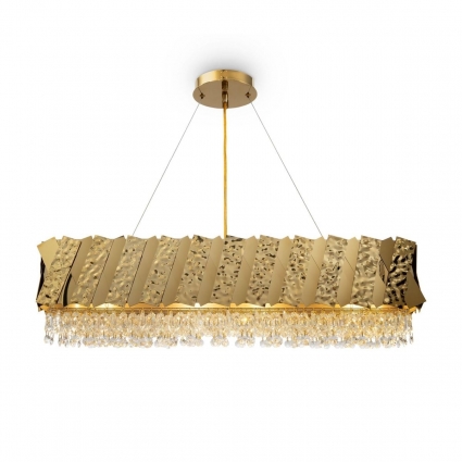 Подвесная люстра Maytoni Artistico MOD017PL-04BS в стиле арт-деко, цвет латунь