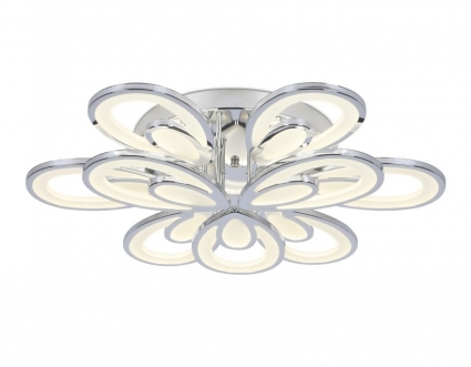 Потолочная светодиодная люстра Ambrella light Original FA471 в стиле Хай-тек, цвет хром