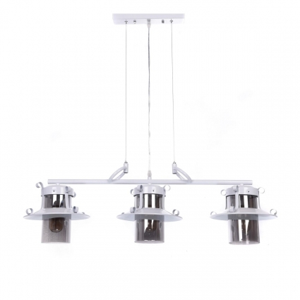 Подвесной светильник Lumina Deco Capri LDP 11327B-3 PR WT в стиле лофт, мощность 180 Вт
