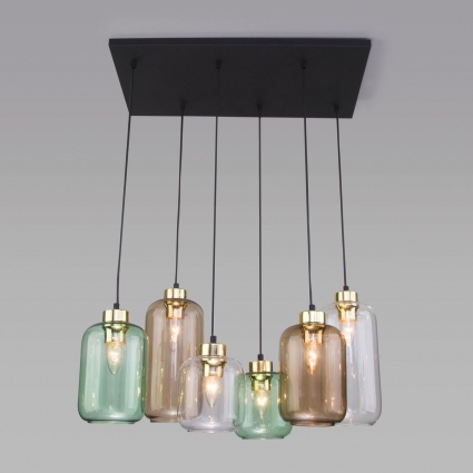 Подвесной светильник TK Lighting 3328 Marco Green цвет разноцветный, мощность 360 Вт