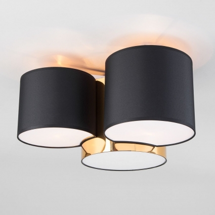 Потолочный светильник TK Lighting 3445 Mona Black/Gold в стиле модерн, цвет черный