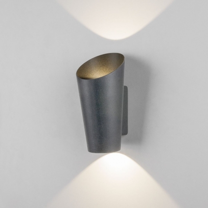 Уличный настенный светодиодный светильник Elektrostandard Tronc 1539 Techno Led серый 4690389172540 в современном стиле, цвет серый