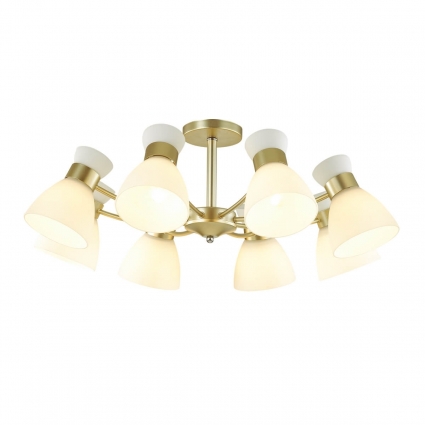 Потолочная люстра Lumion Wilma 4535/8C в современном стиле, цвет белый, мощность 480 Вт