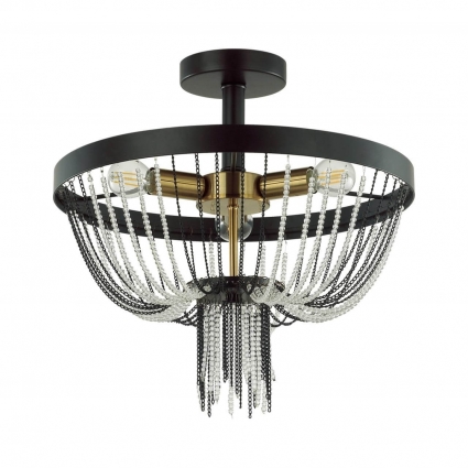 Потолочная люстра Lumion Elvis 4560/3C в стиле лофт, цвет черный, мощность 120 Вт