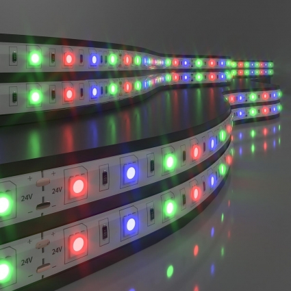 Светодиодная влагозащищенная лента Elektrostandard 14,4W/m 60LED/m 5050SMD RGB 5M 4690389167782, цвет белый, мощность 72 Вт