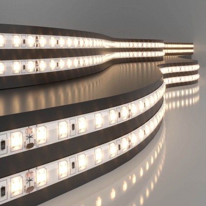 Светодиодная влагозащищенная лента Elektrostandard 9,6W/m 120LED/m 2835SMD теплый белый 5M 4690389167522, цвет белый, мощность 48 Вт