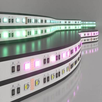 Светодиодная лента Elektrostandard 24W/m 60LED/m 5050SMD MIX RGB/холодный белый 5M 4690389172311 цвет белый, мощность 120 Вт