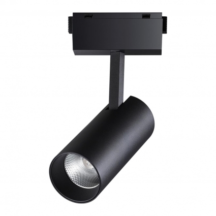 Трековый светодиодный светильник Novotech Kit 358527 в современном стиле, цвет черный
