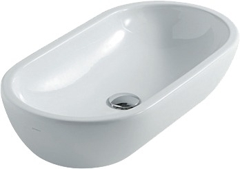 Раковина Galassia M2 5234 чаша 70 см овальная, цвет белый, на столешницу