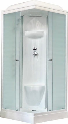 Душевая кабина Royal Bath HP RB90HP6-WC квадратная, поддон низкий, стекло матовое