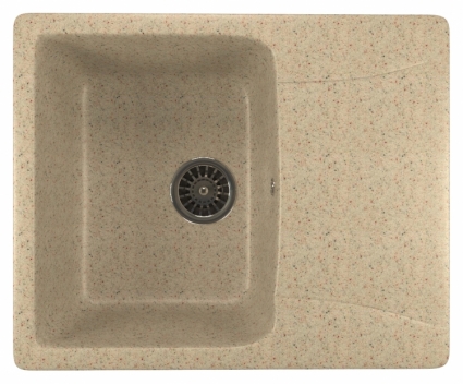 Мойка кухонная Mixline ML-GM26 светло-розовый матовая, прямоугольная, 59x48 см