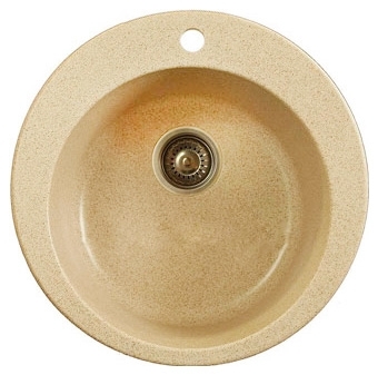 Мойка кухонная Whinstone Арго 1B сафари круглая, 50.5x50.5 см