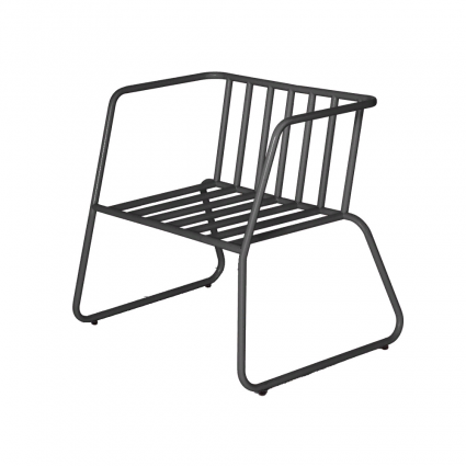 Кресло Woodi Bauhaus By Varya Schuka серого цвета для отдыха, с подлокотниками