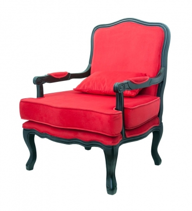 Кресло Mak-interior Nitro red красного цвета  для отдыха, с подлокотниками