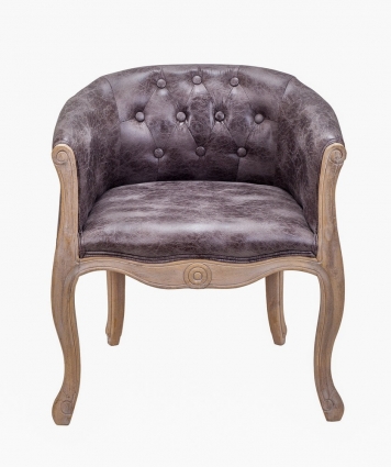 Кресло Mak-interior Kandy antique коричневого цвета для отдыха, с подлокотниками