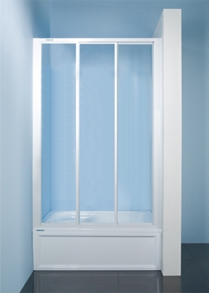 Душевая дверь в нишу Sanplast DTR (1000-1050)x1850 стекло чистое раздвижная, профиль белый