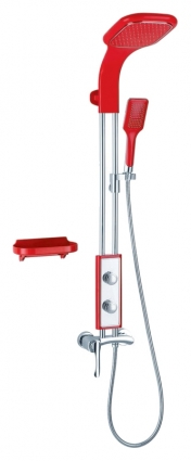 Душевая стойка Gllon SF1101R штанга 109 см, шланг 150 см