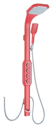 Душевая стойка Gllon SK088 LR-2S штанга 128.8 см, шланг 150 см, 1 режим