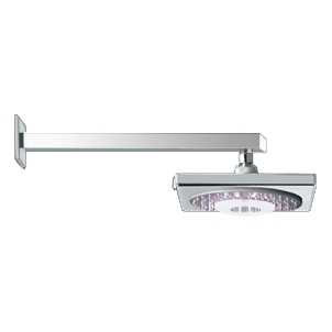 Верхний душ Gllon SL9X9WG(LED) хром, размер 22.5 см, 1 режим