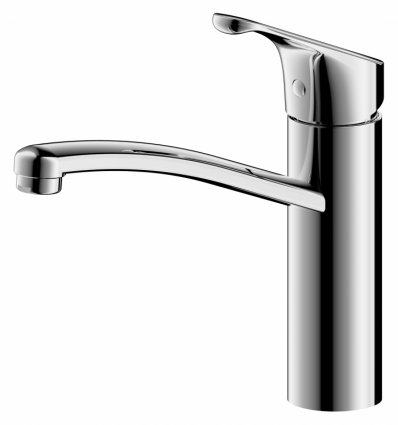 Смеситель Bravat Common F7234129CP-RUS для кухнной мойки однорычажный, хром