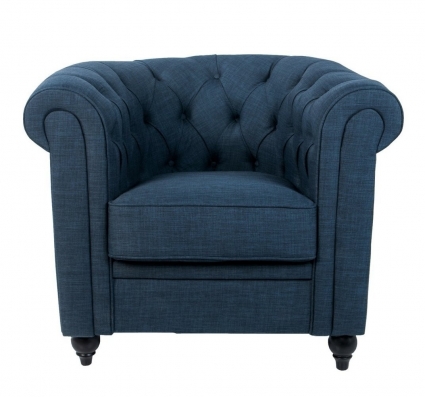 Кресло Mak-interior Nala blue для отдыха, с подлокотниками