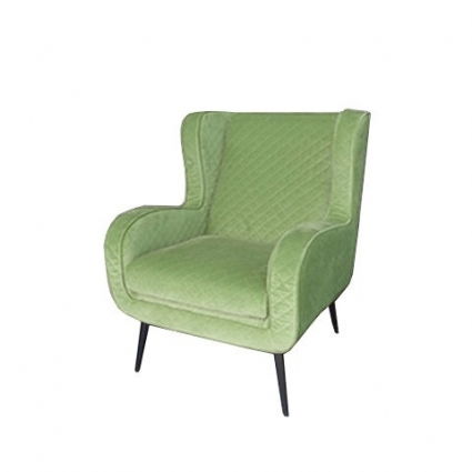 Кресло ROOMERS FURNITURE Мимоза светло-зеленого цвета для отдыха, с подлокотниками