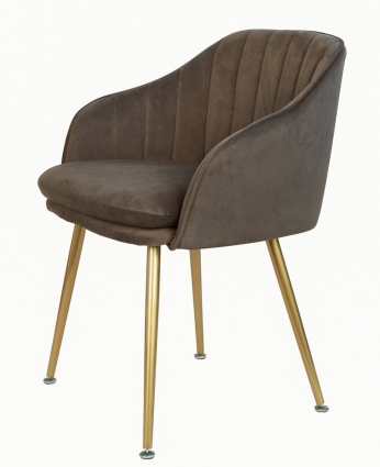 Стул Mak-interior Aqua steel brown 56x53x72 см,  стиль скандинавский