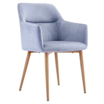 Стул bradexhome Rome сине-серого цвета 56x58x87 см,  стиль скандинавский