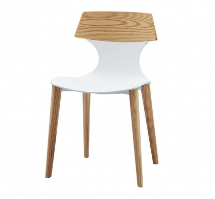 Обеденный стул E-style с ножками из бука, 49x49x81 см,  стиль скандинавский