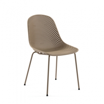 Стул La Forma Quinby Beige коричневого цвета 58x46x82 см,  стиль современный