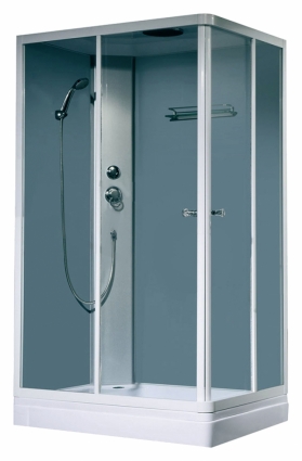 Душевая кабина Bolu Asimetras BL-115n L прямоугольная, стекло прозрачное, c крышей