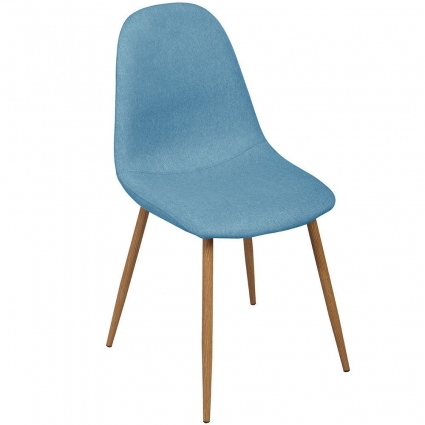 Стул bradexhome Comfort синего цвета 45x53x82 см,  стиль скандинавский