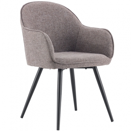 Стул bradexhome Frida серого цвета 48x48x85 см,  стиль скандинавский