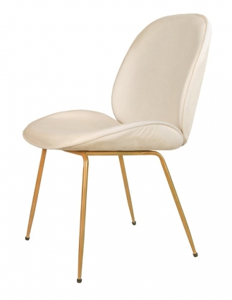 Стул Mak-interior Scoop светло-бежевого цвета 50x60x85 см,  стиль скандинавский