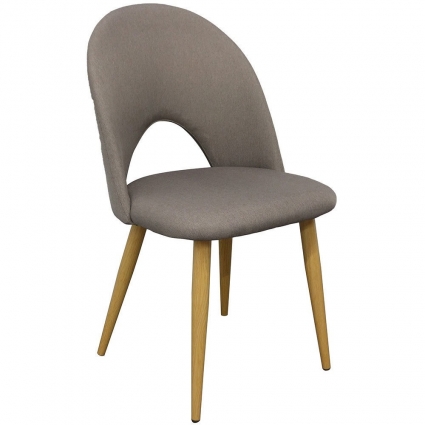 Стул bradexhome Cleo серо-коричневого цвета 56x56x86 см,  стиль современный