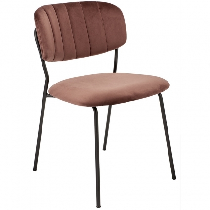 Стул bradexhome Carol терракотового цвета 60x44x79 см,  стиль современный