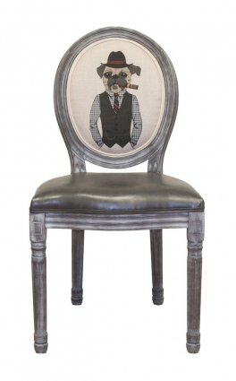 Стул Mak-interior Volker Dog с сидением из экокожи, 50x54x100 см,  стиль классический