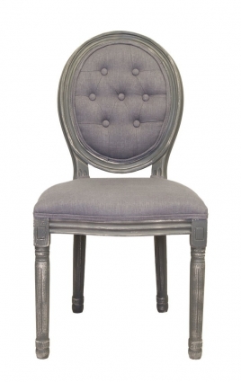 Стул Mak-interior Volker Button Grey 50x54x100 см,  стиль классический