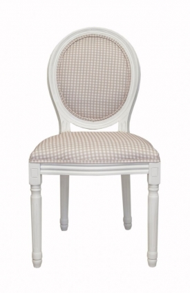 Стул Mak-interior Volker Classik Check с мягкой обивкой, 54x50x100 см,  стиль прованс и кантри