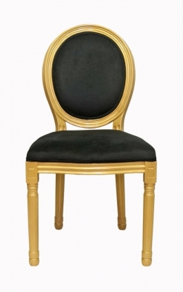 Стул Mak-interior Volker Black Gold с мягкой обивкой, 50x54x100 см,  стиль классический